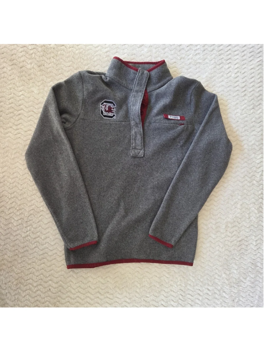 Columbia PFG Mens Medium Pullover 1/4 Snap North Carolina State University - Picture 2 of 9